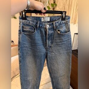 Reformation Cynthia Blue Jeans Colorad Wash Button Fly 26